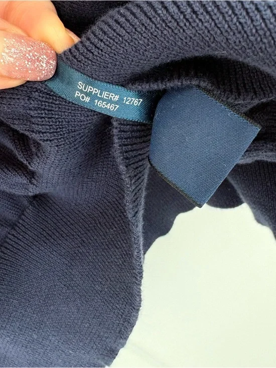 Polo Golf Ralph Lauren Sweater Vest Mens XL Blue Knit 100% Cotton V Neck Preppy - Picture 5 of 12